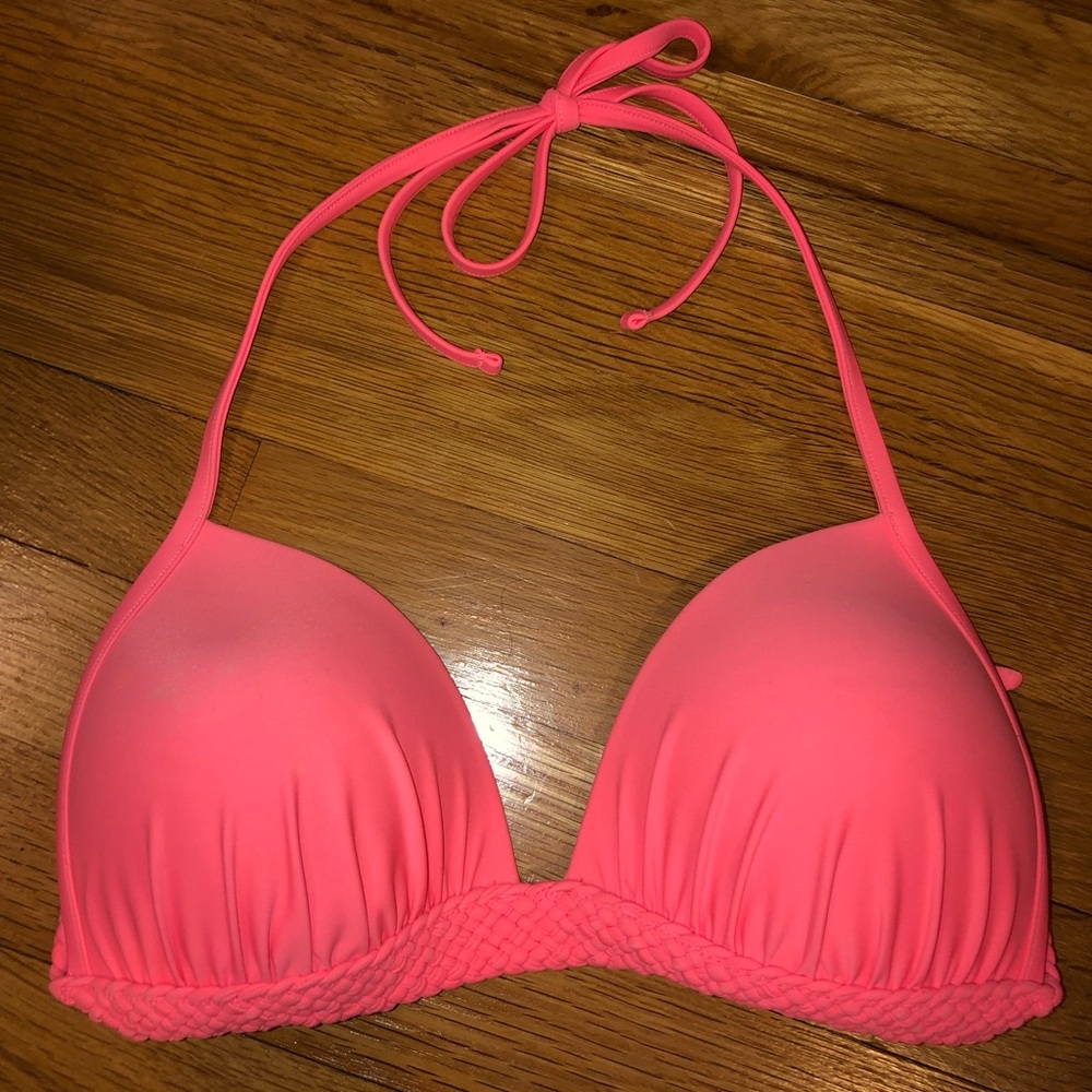 Aerie pink bikini top